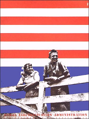 [girl and boy on fence, Lester Beall]