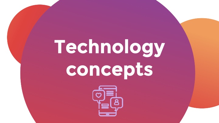 Title Slide: Technology concepts. Icon of a smartphone.