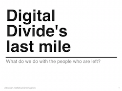 Digital Divide's Last Mile
