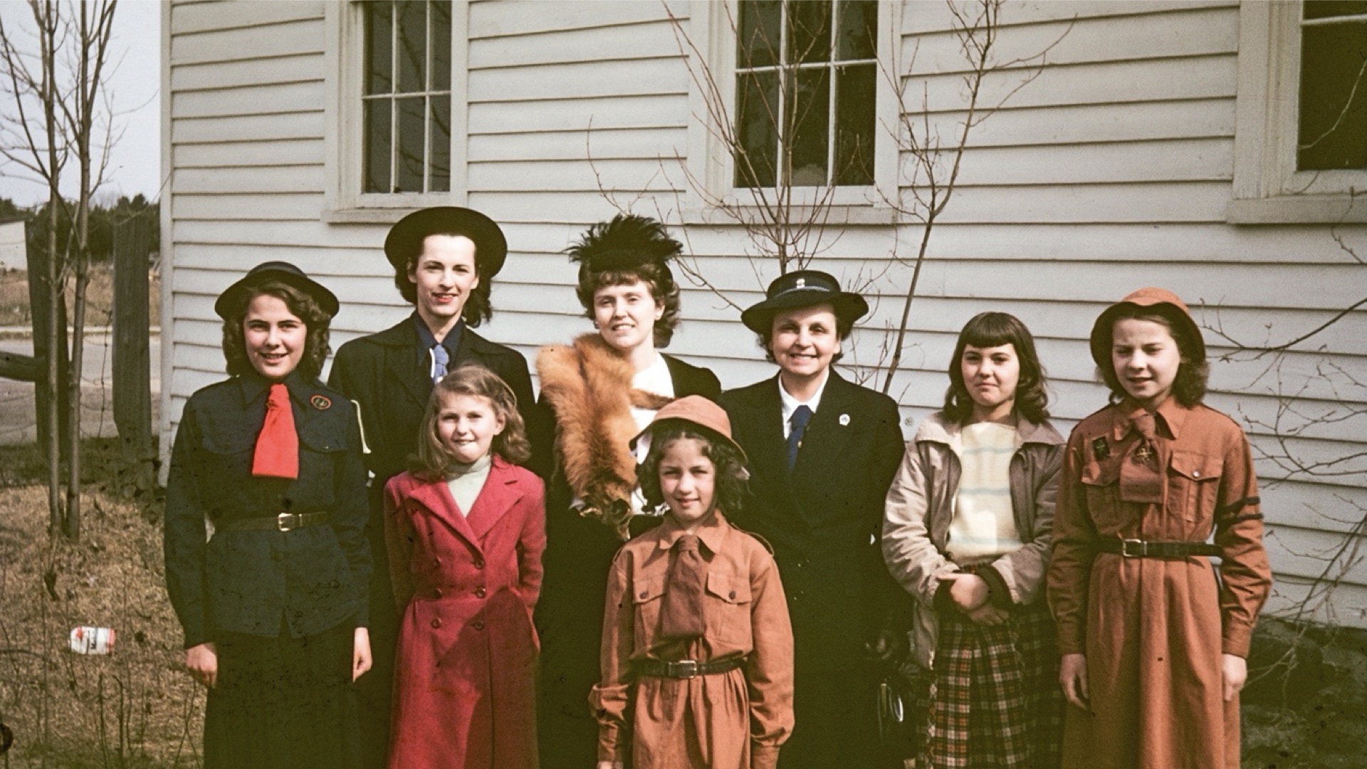 Historical image of women and their daughters