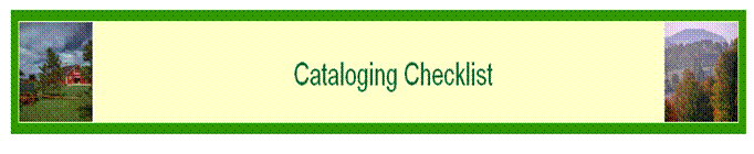 [Checklist]