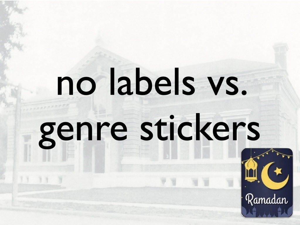no labels vs. genre stickers
