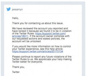 screenshot of twitter's email to me, if you need a text version email jessamyn@gmail.com