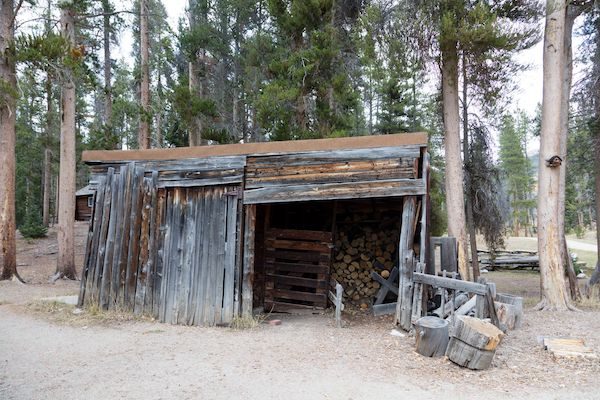 image of a woodshed from the library of Congress collection