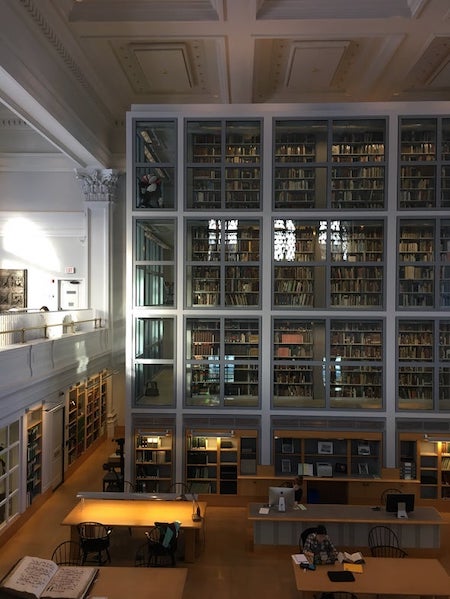 special collections cube inside the Dartmouth Library