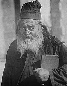 Librarian of the Athos monastery of Simonopetra